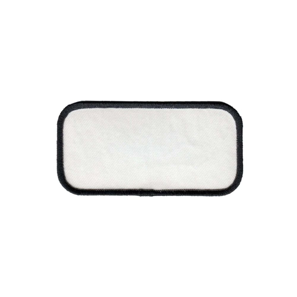 Hero's Pride Blank Name Patch with Black Border - 4'' x 2'' 4726 - Clothing & Accessories